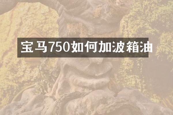 宝马750如何加波箱油