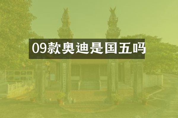 09款奥迪是国五吗