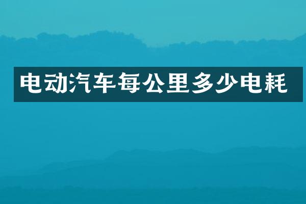 电动汽车每公里多少电耗