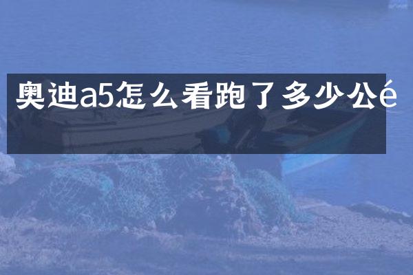 奥迪a5怎么看跑了多少公里