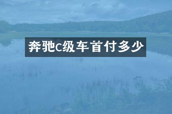 奔驰c级车首付多少