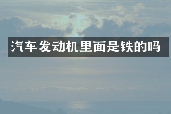 汽车发动机里面是铁的吗