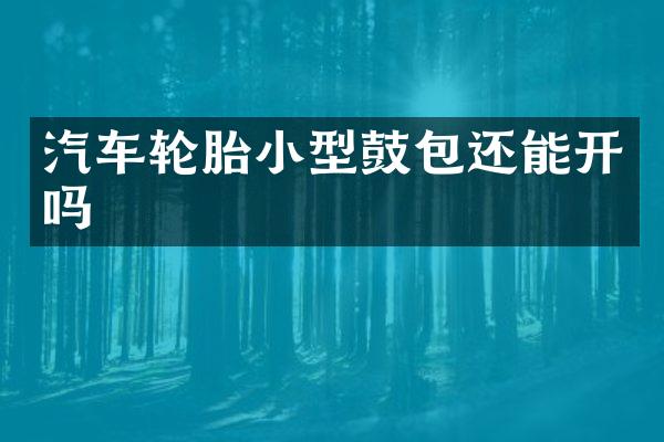 汽车轮胎小型鼓包还能开吗
