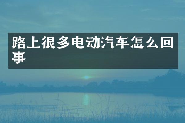 路上很多电动汽车怎么回事