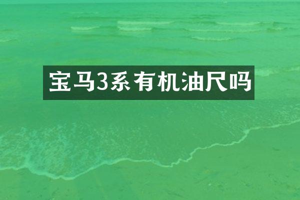 宝马3系有机油尺吗