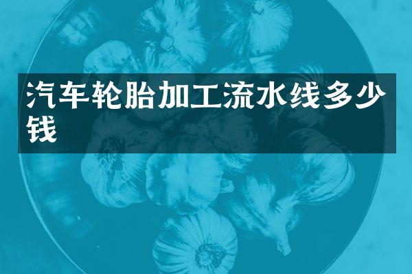 汽车轮胎加工流水线多少钱