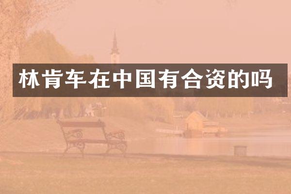 林肯车在中国有合资的吗