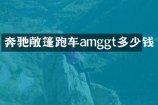 奔驰敞篷跑车amggt多少钱