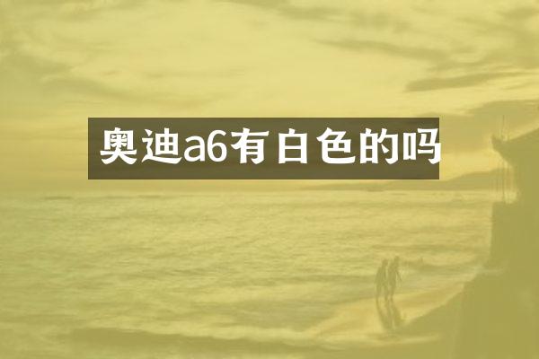 奥迪a6有白色的吗
