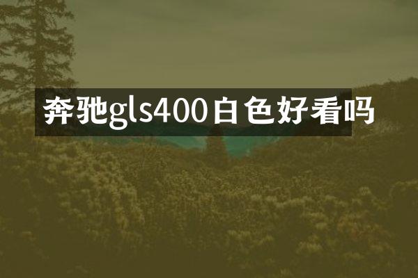 奔驰gls400白色好看吗