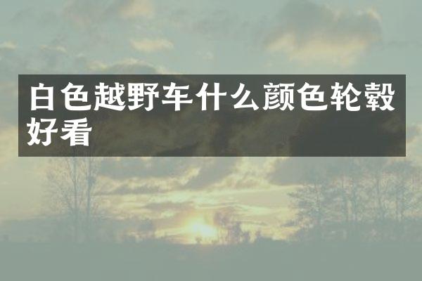 白色越野车什么颜色轮毂好看