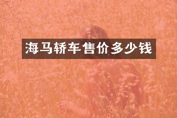 海马轿车售价多少钱