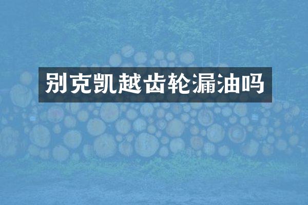 别克凯越齿轮漏油吗