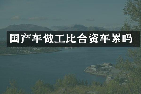 国产车做工比合资车累吗