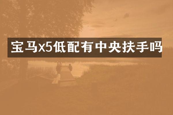 宝马x5低配有中央扶手吗