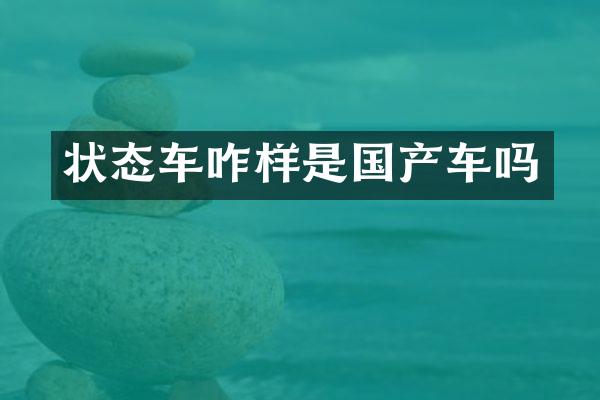 状态车咋样是国产车吗