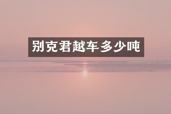 别克君越车多少吨