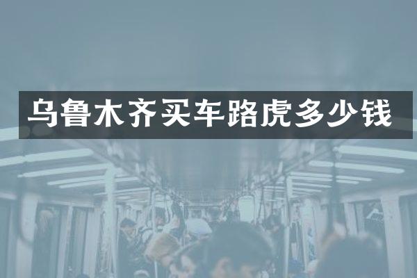 乌鲁木齐买车路虎多少钱