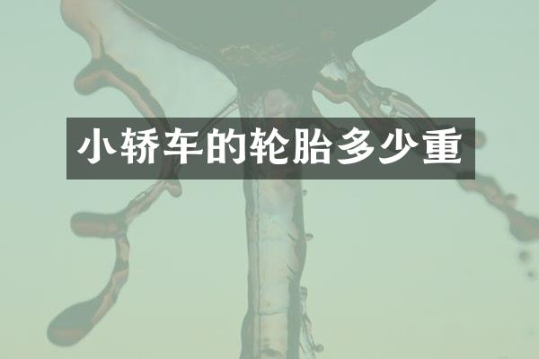 小轿车的轮胎多少重