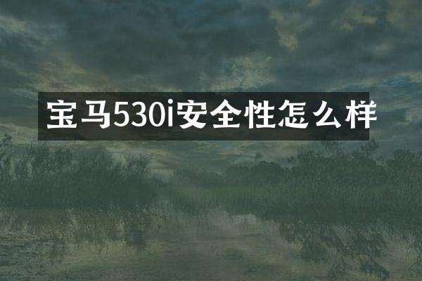 宝马530i安全性怎么样