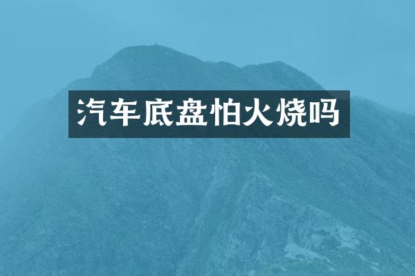 汽车底盘怕火烧吗