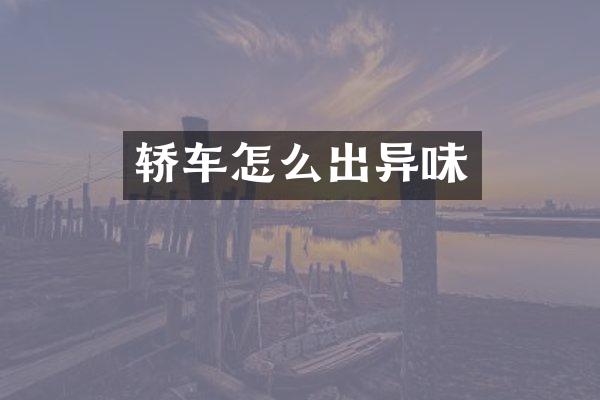 轿车怎么出异味