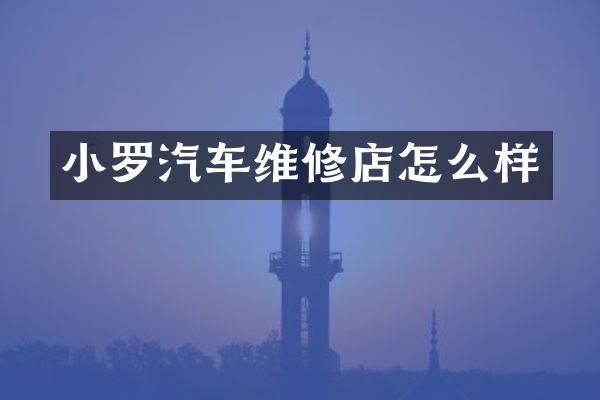 小罗汽车维修店怎么样