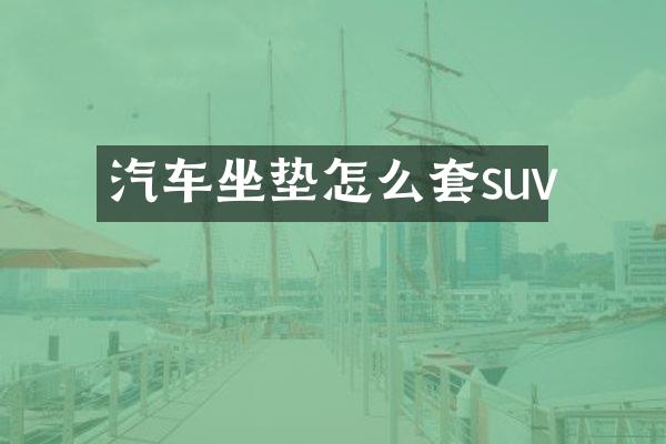 汽车坐垫怎么套suv