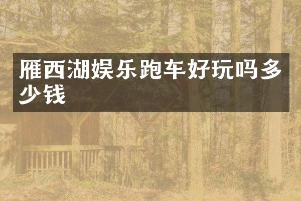 雁西湖娱乐跑车好玩吗多少钱