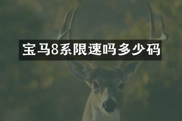 宝马8系限速吗多少码