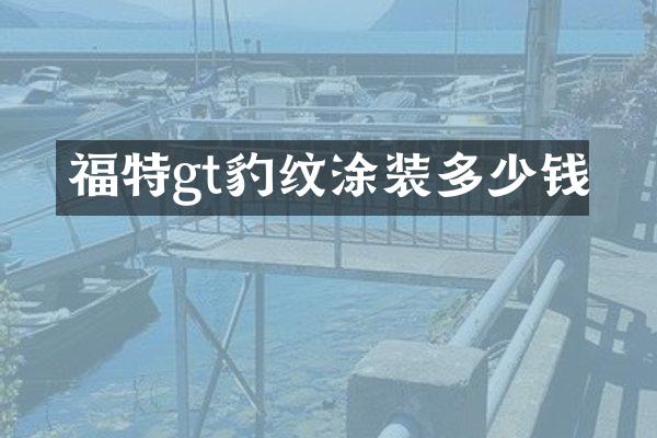 福特gt豹纹涂装多少钱