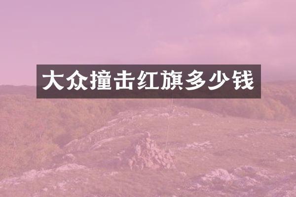 大众撞击红旗多少钱