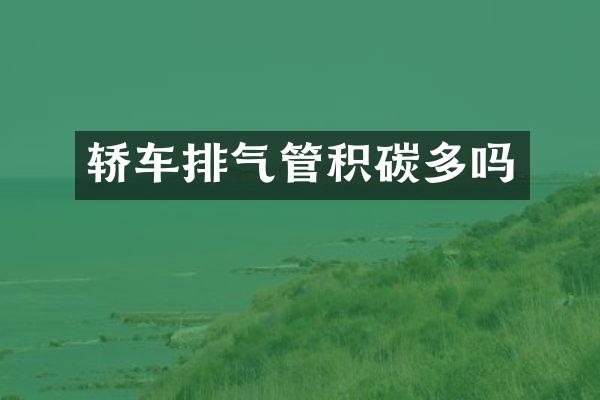 轿车排气管积碳多吗
