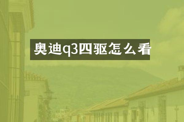 奥迪q3四驱怎么看