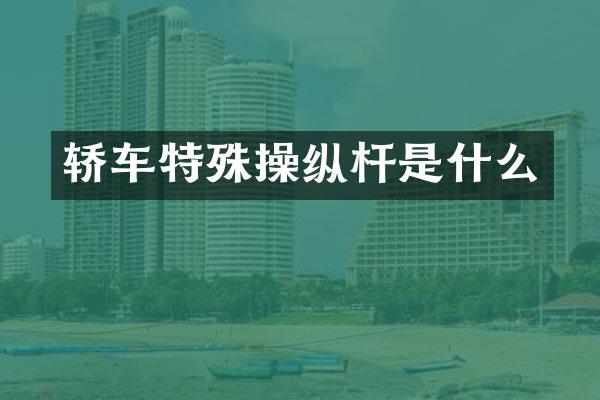 轿车特殊操纵杆是什么