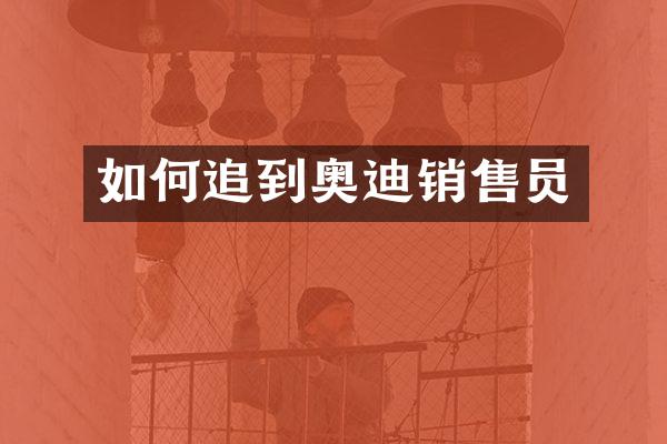 如何追到奥迪销售员