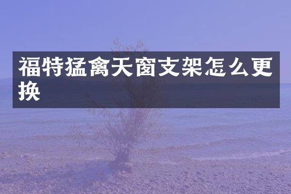 福特猛禽天窗支架怎么更换