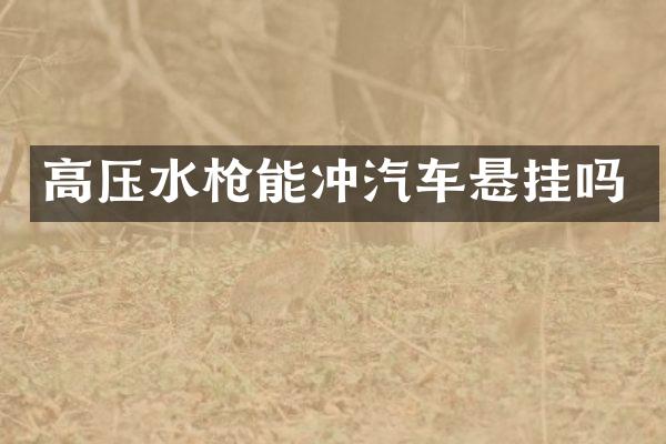 高压水能冲汽车悬挂吗