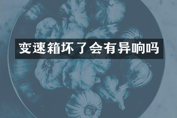 变速箱坏了会有异响吗