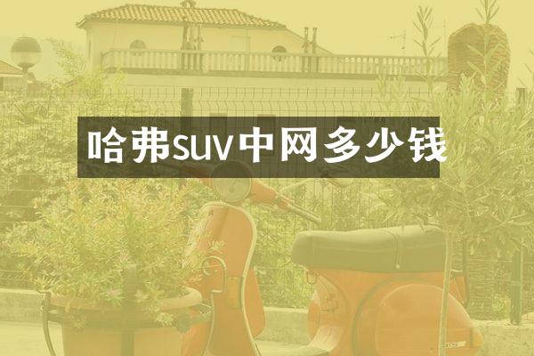 哈弗suv中网多少钱
