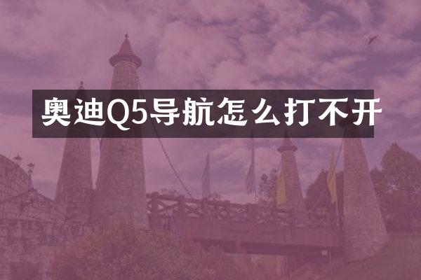 奥迪Q5导航怎么打不开
