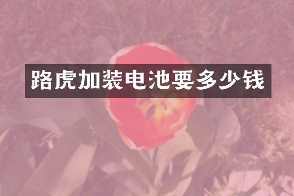 路虎加装电池要多少钱