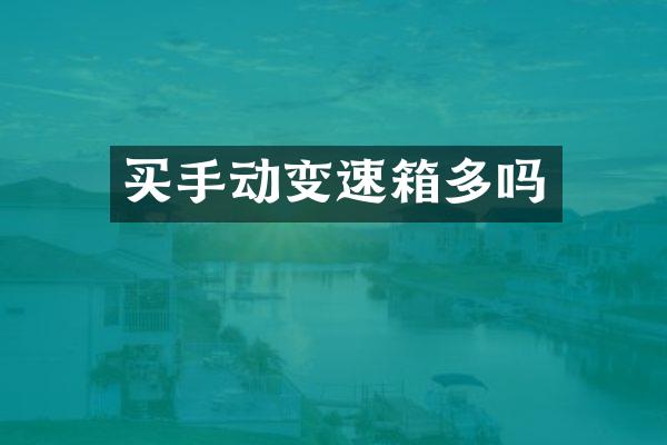 买手动变速箱多吗