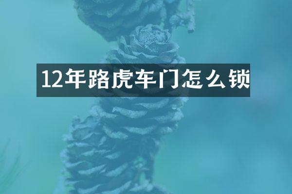 12年路虎车门怎么锁