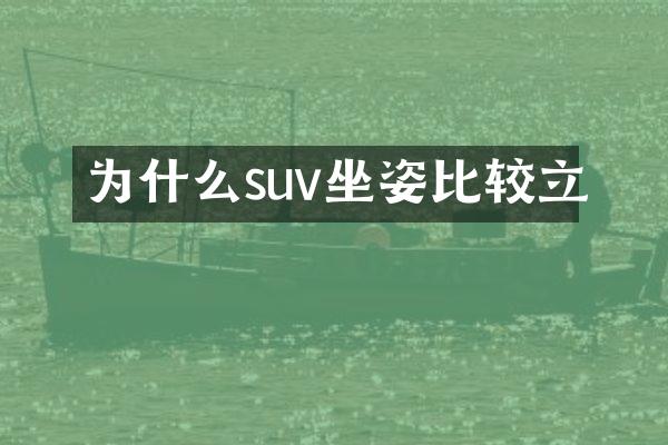 为什么suv坐姿比较立
