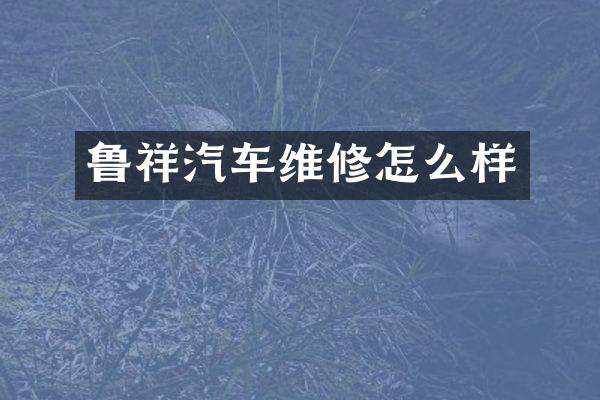 鲁祥汽车维修怎么样