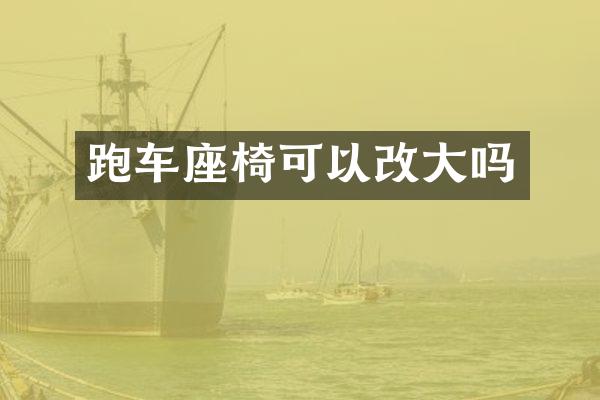 跑车座椅可以改大吗