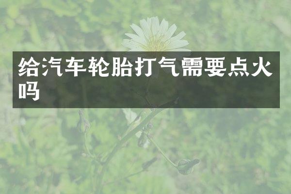 给汽车轮胎打气需要点火吗