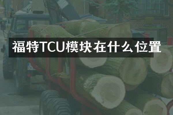 福特TCU模块在什么位置