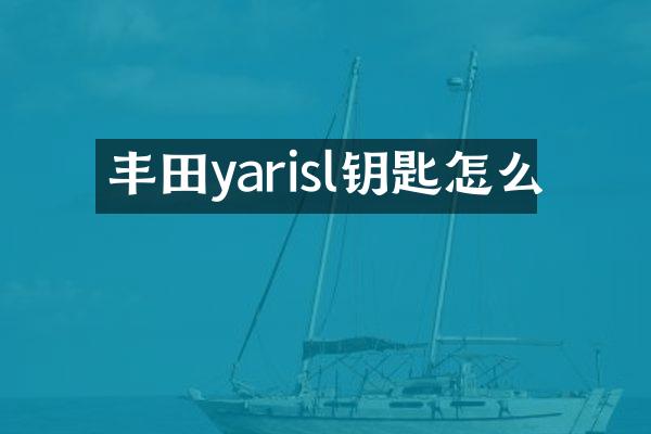 丰田yarisl钥匙怎么
